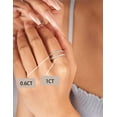 thumbnail image 5 of ORUYROP Moissanite Wedding Band, Wedding Rings for Women, 0.3 ct D Color VVS1 Lab Created Diamond Sterling Silver Rings Half Eternity Stackable Engagement Ring Anniversary Band Size 3-13, 5 of 5