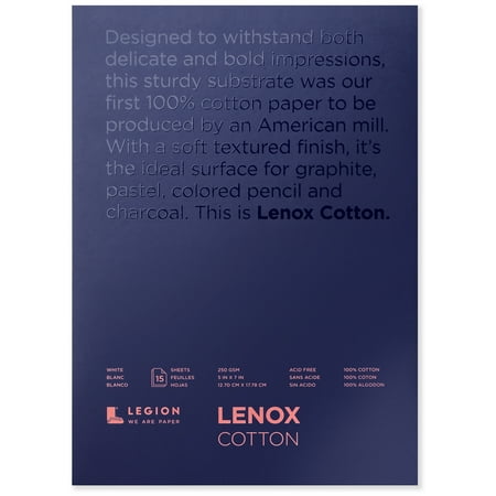 UPC: 0645248331440 | Legion Paper Lenox Pad  15 Sheets  5in x 7in