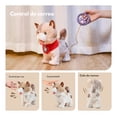 thumbnail image 2 of Gato Robot De Peluche Juguete Maulla Movimiento Realista Gato Marrón Claro., 2 of 8