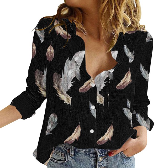 WZXFASHION Blouses à Manches Retroussables Col en V pour Femmes Tops Économies de Printemps Liquidation Chemises pour Femmes