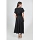 thumbnail image 3 of Vestido midi escote en V Roman Fashion /Juvenil, 140 (Negro) negro G, 3 of 5