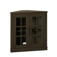 thumbnail image 2 of Twin Star Home Corner Accent Cabinet with Windowpane Doors, 2 of 6