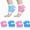 4 Pairs, variant on Scheam 2 Pairs Olive Oil and Jojoba Seed Oil,Moisturizing Fuzzy Sleep Socks with Vitamin E to Soften and Hydrate Dry Cracked Heels (Blue and Pink)