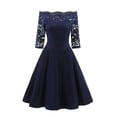 thumbnail image 1 of Ketyyh-chn99 Robe à Sequins pour Femmes Robe d'Été Décontractée Sans Manches Fluide Plissée Soleil Plage Boho Élégante Robe de Soirée Swing Marine,m, 1 of 4