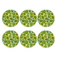 thumbnail image 2 of Balery 6 Pcs Watercolor Kiwi Fruits Summerleather Coasters Set, Drink Table Cup Coasters For Living Room Kitchen Coffee Decor, 2 of 9