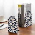 thumbnail image 5 of Lsque Daisy Floral Printed Wood Bookends,Non-Skid Bookend for Shelves,Heavy Duty Support Bookends,Non-Slip Foam Pads for Office, Home, and Library,1 Pair, 5 of 8