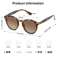 thumbnail image 4 of Gafas de sol SOJOS Retro Round Polarized SJ2069 para mujer/hombre, 4 of 5