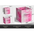 thumbnail image 2 of Sorbus Collapsible Fabric Cube Storage Bin (10.5" x 10.5"), Tie Dye Pink, 2 of 7