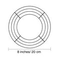 thumbnail image 2 of 8 Inch / 20cm Metal Flower Ring 5 Pack Round Rings For DIY Christmas Hooks for Closet L Shaped Shower Rod Ceiling Support Suction Cup Hooks for Glass Table Heavy Duty Hooks Hooks for, 2 of 3
