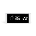 thumbnail image 1 of Reloj Despertador LED, TermóMetro, Reloj De Pared Digital Con Segundos Para Personas Mayores, Adultos Con SueñO Profundo, Palabras Blancas, 1 of 5