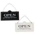 thumbnail image 4 of BRIGHTFUFU 2Pcs Hanging Open Closed Sign Synthetic Material White Inform Customers for Businesses, 4 of 7