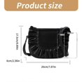 thumbnail image 3 of Simple Yet Fashionable Crossbody Purse With Pleated Detail PU Leather Shoulder Bag For Women and Girls Silver, 3 of 4