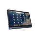 Lenovo Ordinateur Portable 2-en-1 avec Clavier Rétroéclairé ThinkPad C13 Yoga Touchscreen Chromebook 13,3” (32 Gb eMMC 4GB DDR4 RAM) Flambant Neuf (Bleu Abyssal) – image 1 sur 9