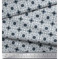 thumbnail image 2 of Soimoi Silk Fabric Swirl & Floral Patchwork Fabric Prints by Yard 42 Inch Wide, 2 of 3
