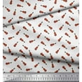 thumbnail image 2 of Soimoi Polyester Crepe Fabric Guitar Musical Instrument Print Fabric by The Yard 42 Inch Wide, 2 of 3