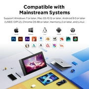 UGEE 15.4 inch Graphics Drawing Tablet with Screen, 16K Pressure Sensitivity, 143%sRGB Pen Display for Windows/Mac/Android