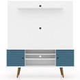 thumbnail image 3 of Manhattan Comfort Liberty 63" Wall Unit in White and Aqua Blue, 3 of 9