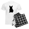 thumbnail image 6 of CafePress - French Bulldog Silhouette Men's Light Pajamas - Men's Light Loose Fit Cotton Pajama Set, 6 of 7