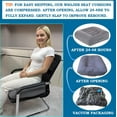 thumbnail image 2 of ANHXN Large Seat Cushion, Extra Thick Booster Seat Cushions for Office Chairs Long Sitting Office Workers, Car Drivers, Relieves Back Pain, Breathable, Anti-Slip, 2 of 5