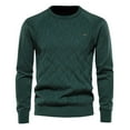 thumbnail image 1 of AherBiu Chandails pour Hommes Col Rond Manches Longues Chandail Tricoté Automne Hiver Décontracté Thermique Coton, 1 of 5