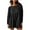 Black, variant on Lenpel Women's Rompers Trendy Summer Long Sleeve Boat Neck Causal Loose Short Jumpsuits One Piece Beach Vacation Outfits