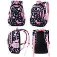 thumbnail image 2 of Sac d'École, Sac à Dos d'École pour Filles, Sac d'École, Sac à Dos, Sac de Jour pour Enfants, 3 Pcs pour l'École et les Loisirs, Noir, 2 of 6