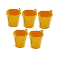 thumbnail image 2 of 5 cubos de metal galvanizado para dulces, decoración del hogar, centro de mesa. Amarillo, 2 of 9