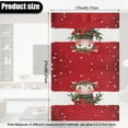 thumbnail image 3 of SCRAWLGOD Christmas Cow Holly Snowflake Red White 2 Piece Recliner Headrest Cover Easy Care PU Leather, Wear Resistant & Stain Resistant Couch Chair Head Protector for Sofa 17x27 in, 3 of 7