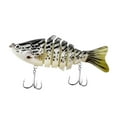 thumbnail image 4 of Señuelos de pesca con anzuelo Swimbait de 7 segmentos, equipo de pesca, señuelos duros de hundimiento , cebos para crappie, salmón, En y negro, 4 of 8