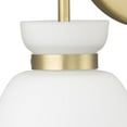 thumbnail image 5 of Lexie Collection Two-Light Brushed Gold Contemporary Vanity Light, 5 of 13