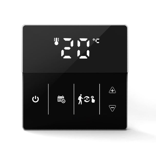 Termostato De Temperatura Ambiente Inteligente Con Wifi Controlado A Distancia Termostato Regulador De Calefacción Por Suelo Radiante Montado En La Pared Vogacara EL016996-02