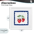 thumbnail image 4 of Stupell Industries Farmhouse Summer Bordered Strawberries White Framed Print Under Glass, 13 x 13, by Lucille Price, 4 of 8