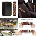 thumbnail image 3 of Yuyamidu Pink Aztec Car Seat Covers Full Set Steering Wheel Accessories Seat Belt Cover Sunflowers Auto Rear View Mirror Cover Trash Bin Car Coasters Keychain Chapstick Holder, 3 of 5