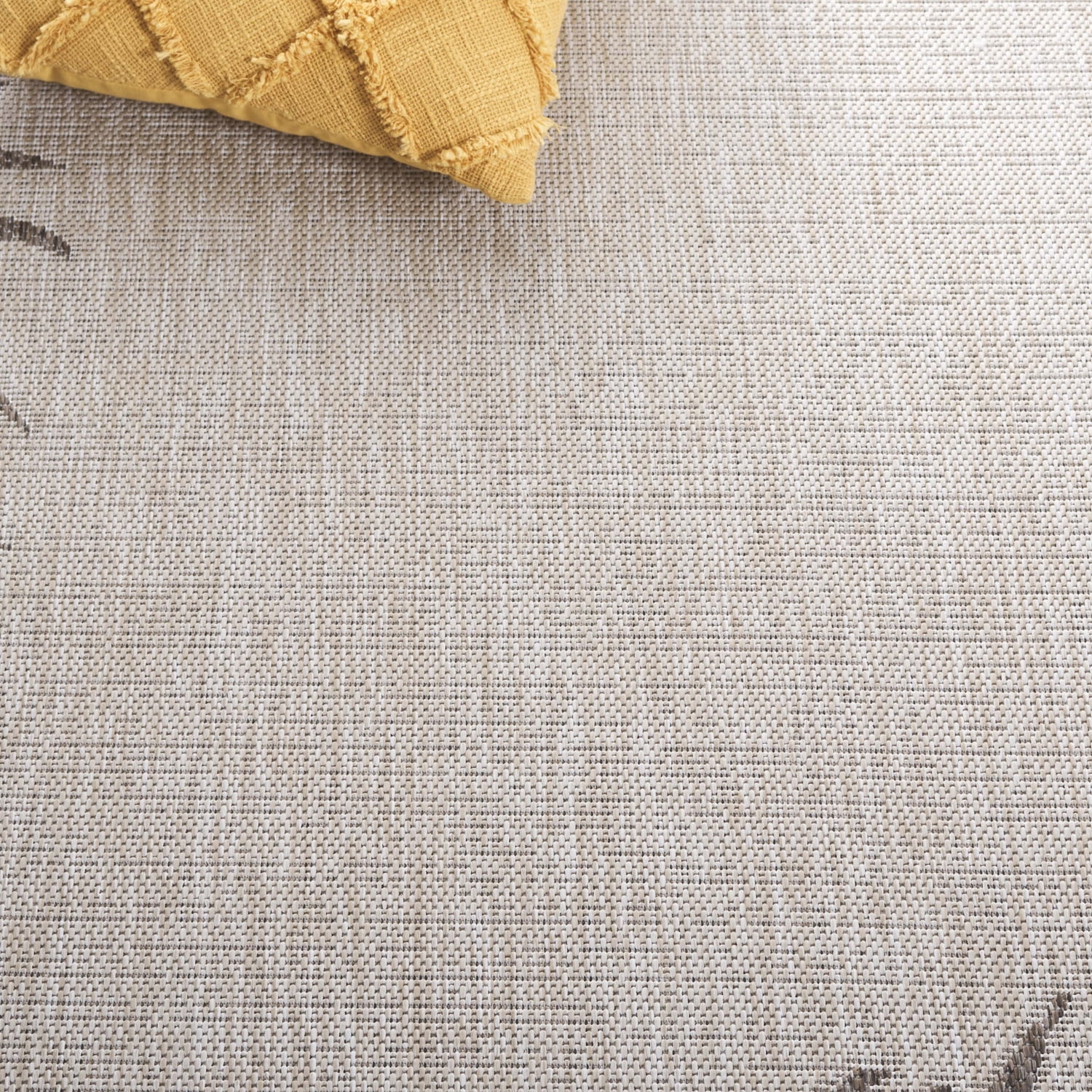 SAFAVIEH Beach House Cherlyn Botanical Indoor/Outdoor Runner Rug, Beige/Brown, 2'2" x 10'