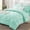 A4-Mint Green, variant on Queen Size Comforter Set Oatmeal Bed in a Bag ,7 Pieces Luxury Soft All Seasons Bedding Set,with Comforter Sheets Pillowcases Shams