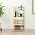 thumbnail image 4 of Gymax Étagère Échelle en Bambou à 4 Niveaux, Présentoir Polyvalent pour Plantes, Étagère de Rangement, 4 of 10