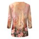 thumbnail image 4 of Camisas de manga 3/4 para mujer Camisetas gráficas con estampado lindo Blusas Casual Tallas grandes Tops básicos Jersey rosa / XL, 4 of 5