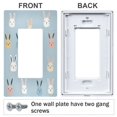 thumbnail image 3 of Yayeee Rocker Switch Wall Plate 2-Gang 4.7"x4.6" Home Decorative Outlet Cover, Blue Rabbits, 3 of 6