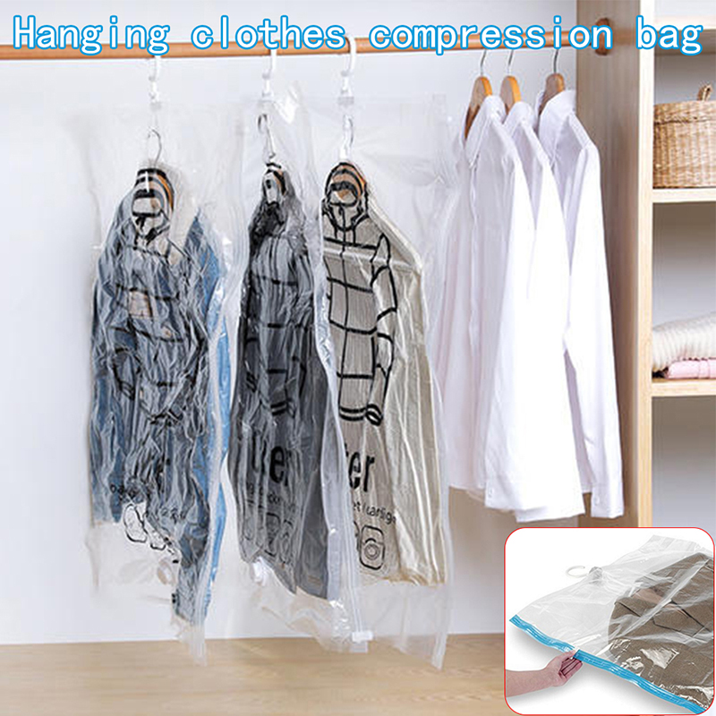 Foldable Hanging Compression-Vacuum Bag 
