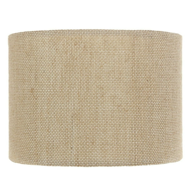 Beige Burlap 5 Inch Retro Barrel Drum Clip On Chandelier Lampshade Com Beige Burlap 5 Inch Retro Barrel Drum, 9 Inch Height Drum Lamp Shade
