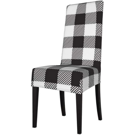 Dining Chair Cover Stretch, Buffalo Plaid Dining Room Chair Cushions