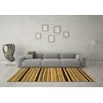 thumbnail image 3 of Ahgly Company Indoor Round Abstract Brown Modern Area Rugs, 7' Round, 3 of 4