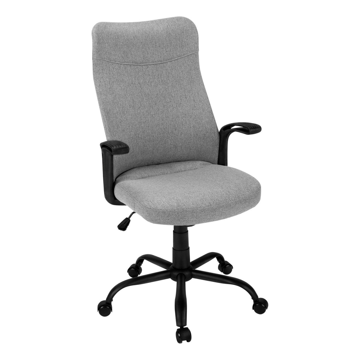Monarch Specialties Office Chair, Adjustable Height, Swivel, Ergonomic, Armrests, Computer Desk, Work, Metal, Mesh, Grey, Black, Contemporary, Modern