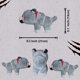 thumbnail image 2 of Wolf Plush Toys, 9"/23cm Wolf Stuffed Animals, Game Plush Doll Toys, Plush for Christmas New Year Birthday Gift, 2 of 3