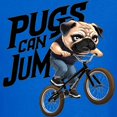 thumbnail image 3 of CafePress - Pugs Can Jump Kids T Shirt - Dark T-Shirt Kids XS-XL, 3 of 4