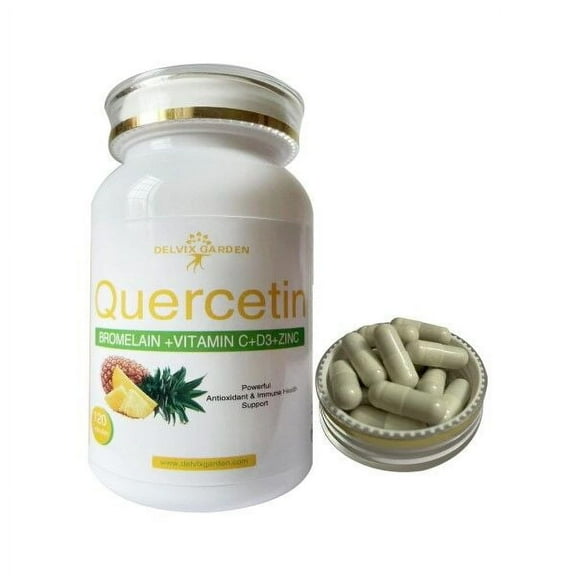 Quercetin Capsules – 120 Count for Allergy, Immune & Cardiovascular Support