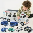 thumbnail image 5 of Limited Time Deal karymi Model Car Engineering Car Children Boys Girls Toy Car Set Gift Storage Car Holiday Birthday Gift Family Gifts Weekly Deal up to 90% off, 5 of 6