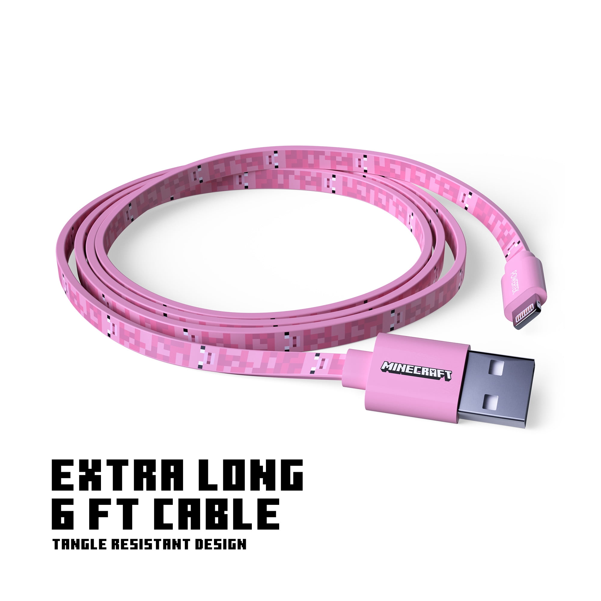 Liquipel Powertek Minecraft USB-A to Lightning - Pig