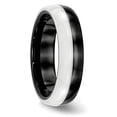 thumbnail image 2 of Ceramic Black and White 6.00mm Band, 2 of 7