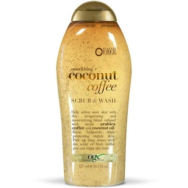 OGX Soothing Coconut and Coffee Scrub / Wash, 19.5 oz